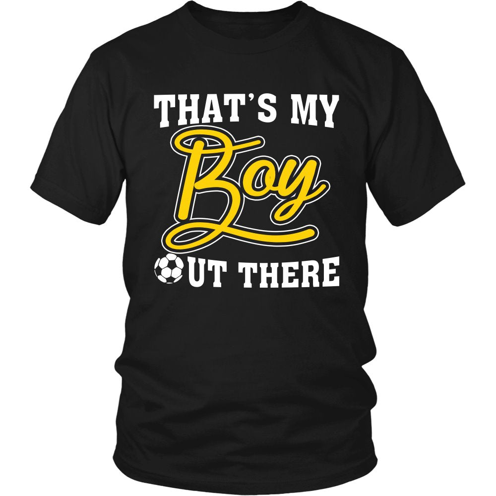 That's My Boy Out There T-shirt teelaunch District Unisex Shirt Black S