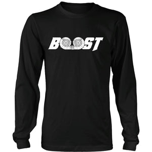 Boost T-shirt teelaunch District Long Sleeve Shirt Black S