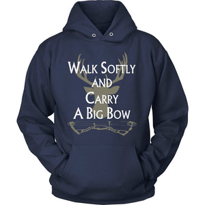 Walk Softly And Carry A Big Bow T-shirt teelaunch Unisex Hoodie Navy S