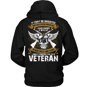 I Own It Forever The Title - Veteran T-shirt teelaunch Unisex Hoodie Black S