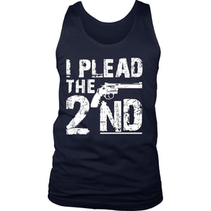 I Plead The 2nd T-shirt teelaunch District Mens Tank Navy S