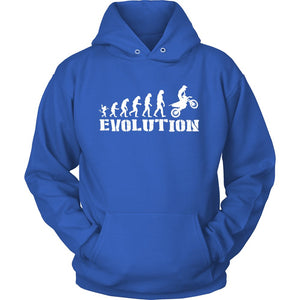 Evolution Motorbike T-shirt teelaunch Unisex Hoodie Royal Blue S
