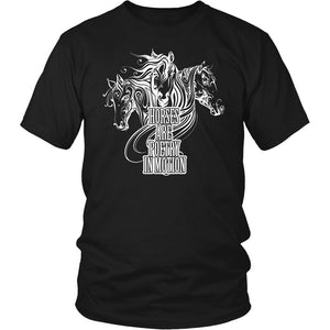 Horses Are Poetry In Motion! T-shirt teelaunch District Unisex Shirt Black S