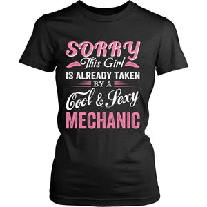 Love A Cool And Sexy Mechanic T-shirt teelaunch District Womens Shirt Black S
