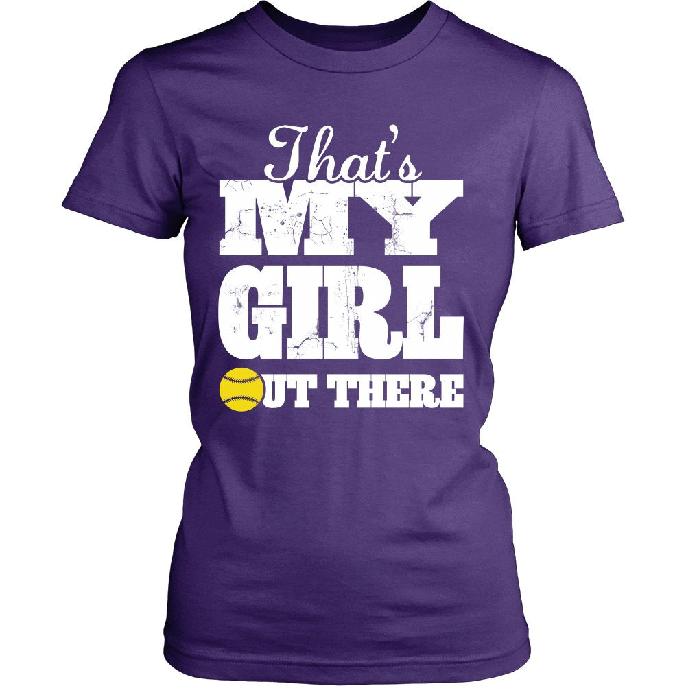 That's My Girl Out There T-shirt teelaunch District Womens Shirt Purple S