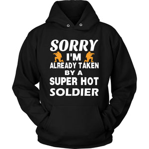 Love A Super Hot Soldier T-shirt teelaunch Unisex Hoodie Black S