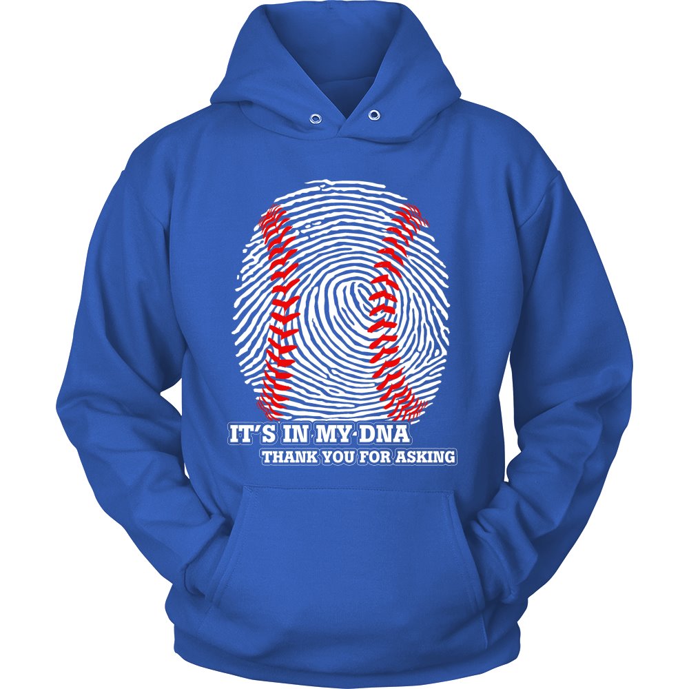 Baseball Is In My DNA - Thank You For Asking T-shirt teelaunch Unisex Hoodie Royal Blue S