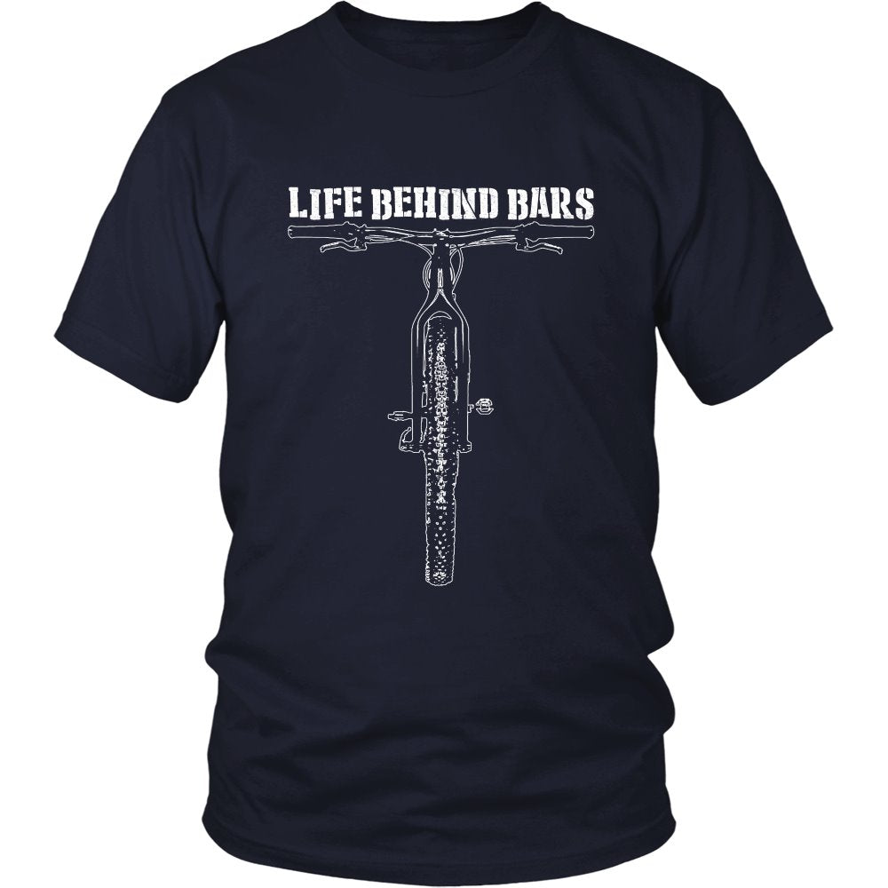 Life Behind Bars T-shirt teelaunch District Unisex Shirt Navy S
