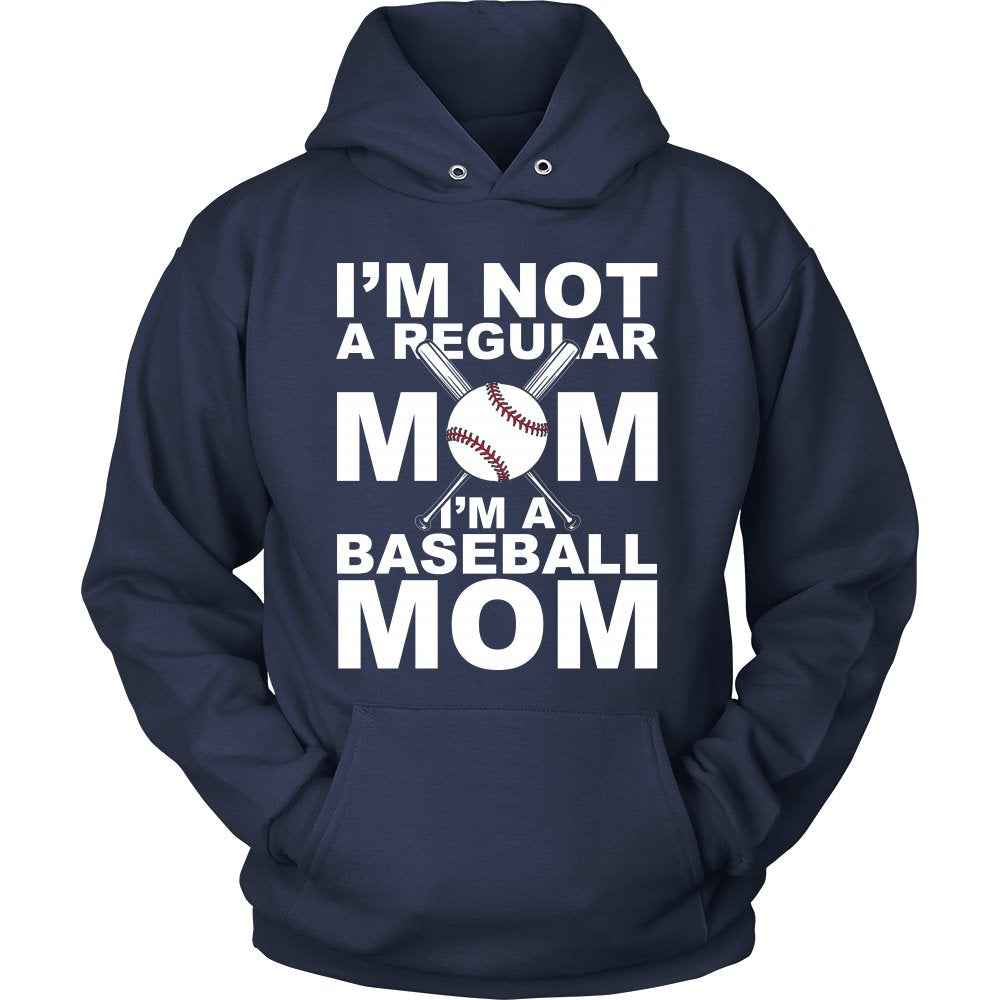 I'm Not A Regular Mom, I'm A Baseball Mom T-shirt teelaunch Unisex Hoodie Navy S