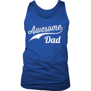 Awesome Dad T-shirt teelaunch District Mens Tank Royal Blue S