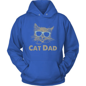 Cat Dad T-shirt teelaunch Unisex Hoodie Royal Blue S