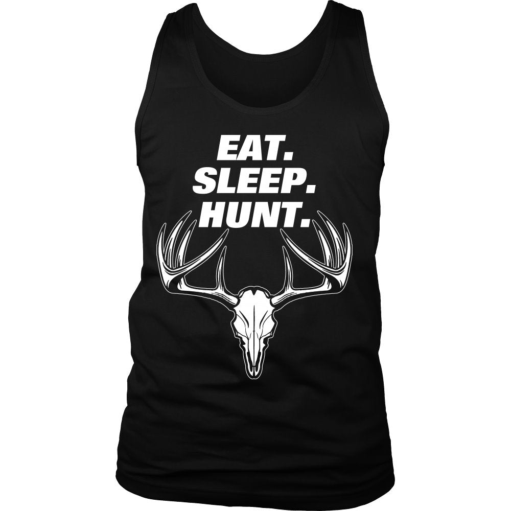 Eat. Sleep. Hunt. T-shirt teelaunch District Mens Tank Black S