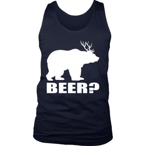 Beer? T-shirt teelaunch District Mens Tank Navy S