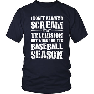 It's Baseball Season T-shirt teelaunch District Unisex Shirt Navy S