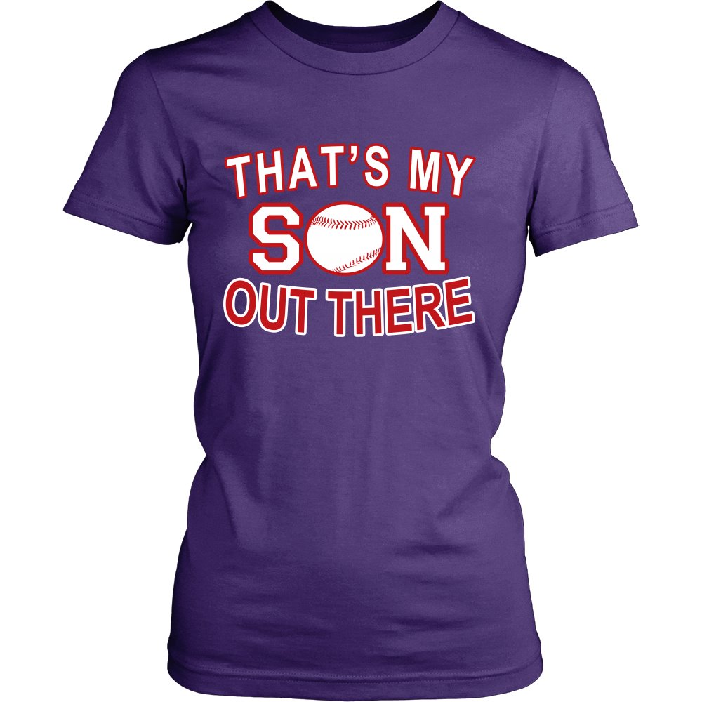 That's My Son Out There T-shirt teelaunch District Womens Shirt Purple S
