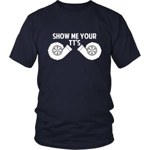 Show Me Your TT's T-shirt teelaunch District Unisex Shirt Navy S