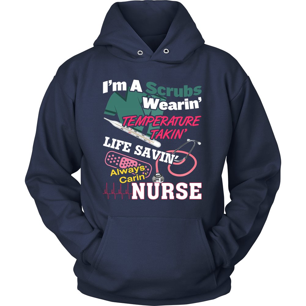 I Am A Proud Nurse T-shirt teelaunch Unisex Hoodie Navy S