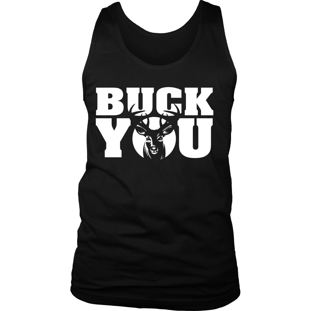 Buck You T-shirt teelaunch District Mens Tank Black S