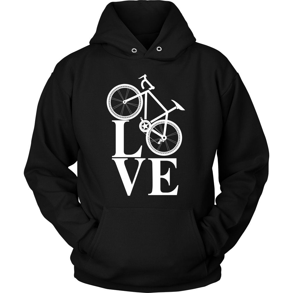 Love Mountain Biking T-shirt teelaunch Unisex Hoodie Black S