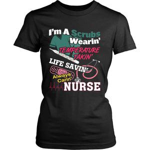 I Am A Proud Nurse T-shirt teelaunch District Womens Shirt Black S