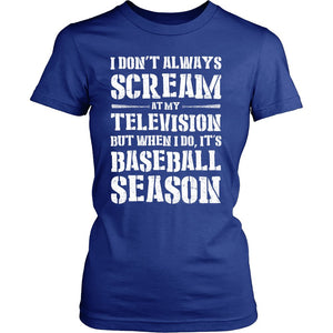 It's Baseball Season T-shirt teelaunch District Womens Shirt Royal Blue S