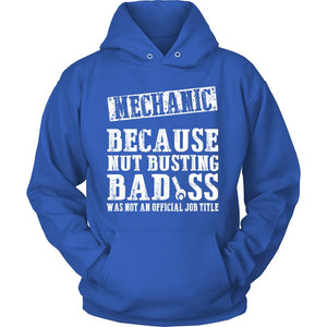 Mechanic Badass! T-shirt teelaunch Unisex Hoodie Royal Blue S