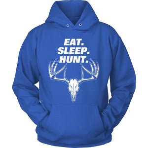 Eat. Sleep. Hunt. T-shirt teelaunch Unisex Hoodie Royal Blue S