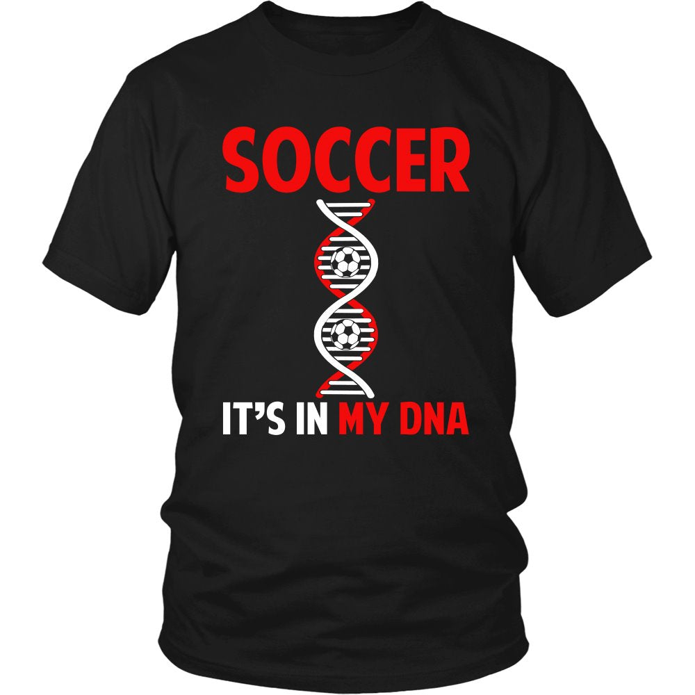 Soccer Is In My DNA T-shirt teelaunch District Unisex Shirt Black S
