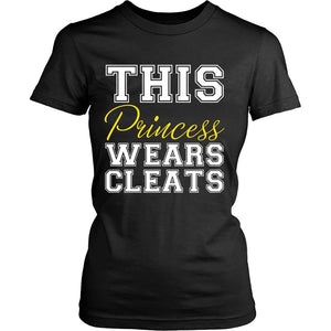 This Princess Wears Cleats T-shirt teelaunch District Womens Shirt Black S