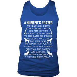 A Hunter's Prayer T-shirt teelaunch District Mens Tank Royal Blue S