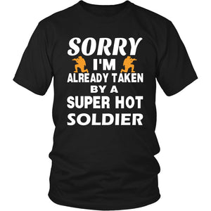 Love A Super Hot Soldier T-shirt teelaunch District Unisex Shirt Black S
