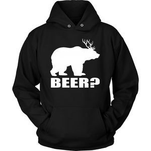 Beer? T-shirt teelaunch Unisex Hoodie Black S