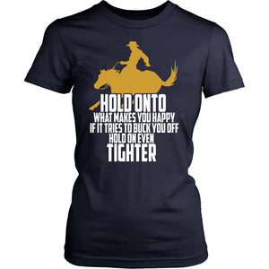 Horses Make You Happy! T-shirt teelaunch District Womens Shirt Navy S