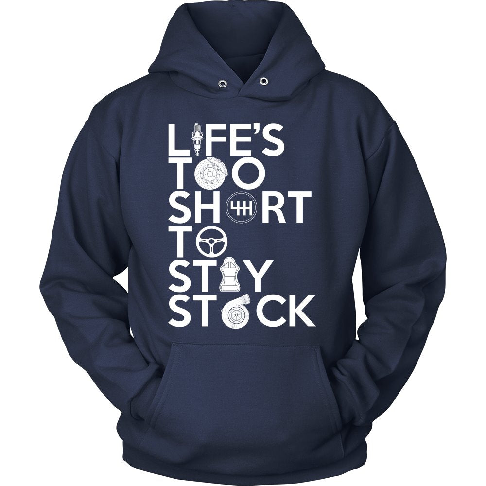 Life's Too Short To Stay Stock T-shirt teelaunch Unisex Hoodie Navy S