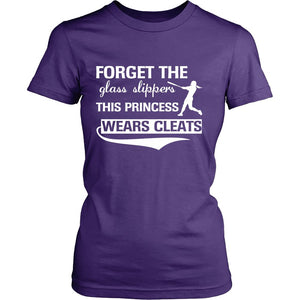 This Princess Wears Cleats T-shirt teelaunch District Womens Shirt Purple XS