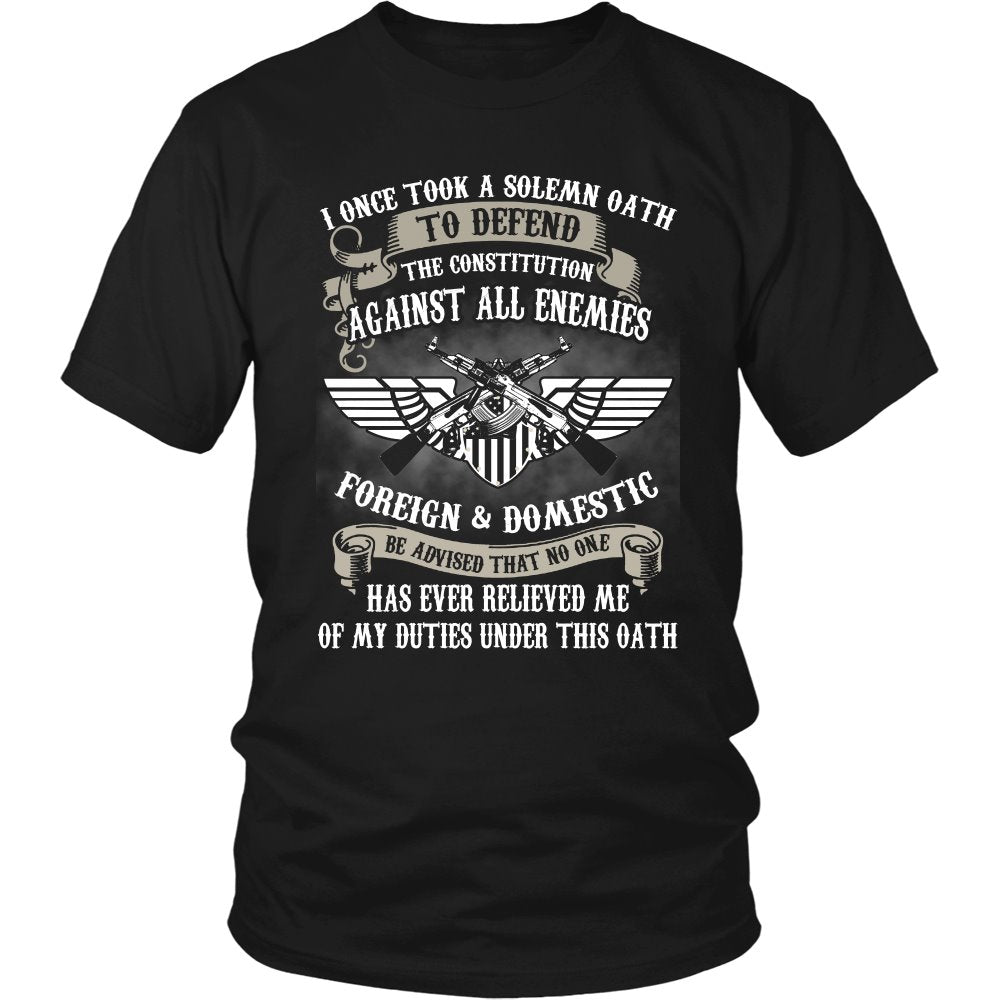 Veteran - LIMITED EDITION T-shirt teelaunch District Unisex Shirt Black S