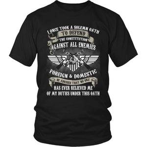 Veteran - LIMITED EDITION T-shirt teelaunch District Unisex Shirt Black S