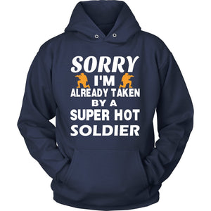 Love A Super Hot Soldier T-shirt teelaunch Unisex Hoodie Navy S