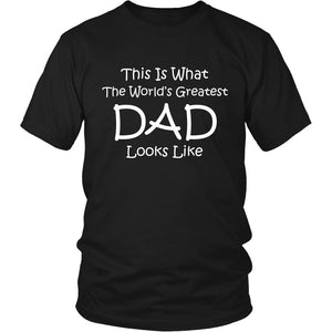 World's Greatest Dad T-shirt teelaunch District Unisex Shirt Black S