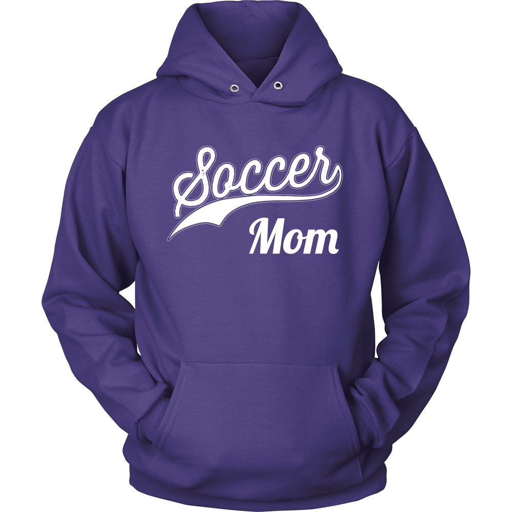 Soccer Mom T-shirt teelaunch Unisex Hoodie Purple S