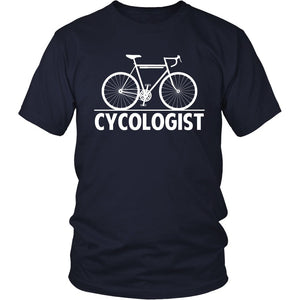 Cycologist T-shirt teelaunch District Unisex Shirt Navy S