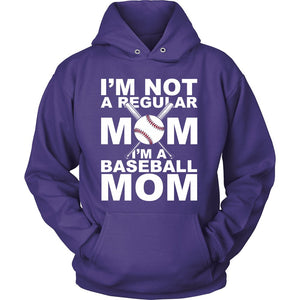 I'm Not A Regular Mom, I'm A Baseball Mom T-shirt teelaunch Unisex Hoodie Purple S