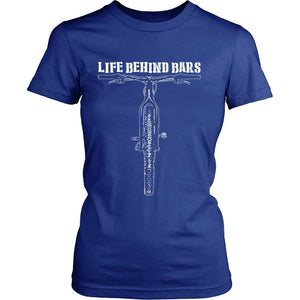 Life Behind Bars T-shirt teelaunch District Womens Shirt Royal Blue S