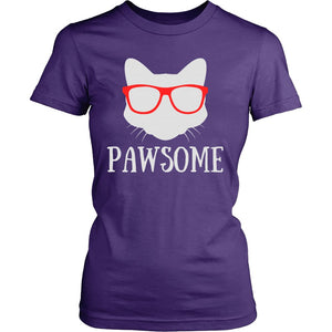 Pawsome T-shirt teelaunch District Womens Shirt Purple S