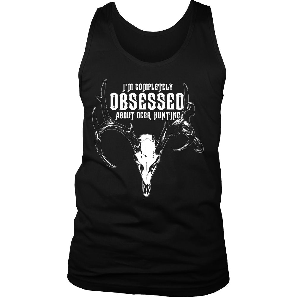I'm Completely Obsessed About Deer Hunting T-shirt teelaunch District Mens Tank Black S