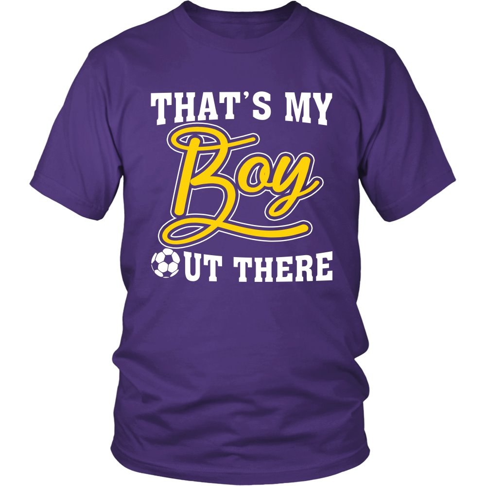 That's My Boy Out There T-shirt teelaunch District Unisex Shirt Purple S