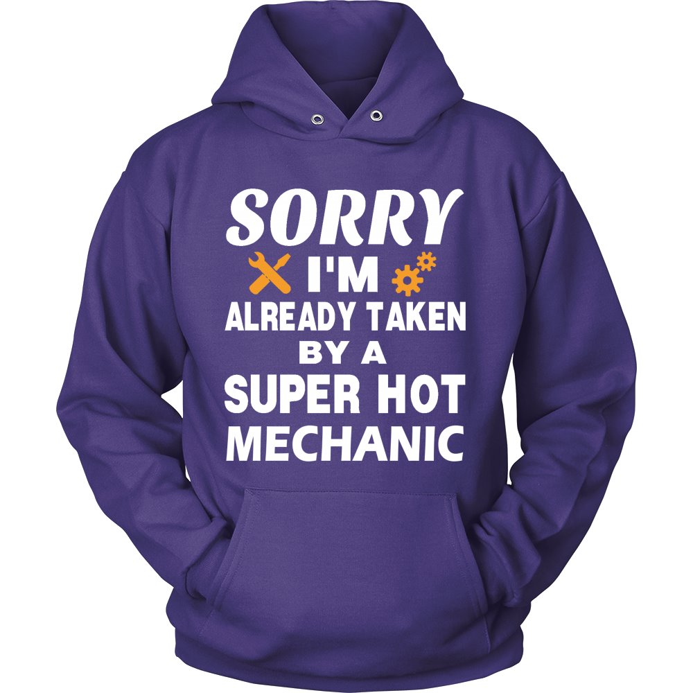 Love A Mechanic! T-shirt teelaunch Unisex Hoodie Purple S