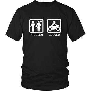 Motorcycle Funny T-shirt T-shirt teelaunch District Unisex Shirt Black S