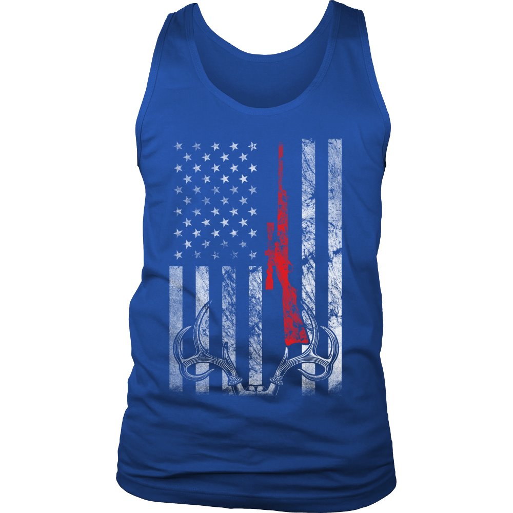 Hunting - Limited Edition T-shirt T-shirt teelaunch District Mens Tank Royal Blue S