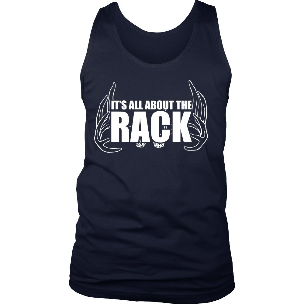 It's All About The Rack T-shirt teelaunch District Mens Tank Navy S